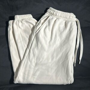 Cream Fabletics Sweatpants - Tie Waist